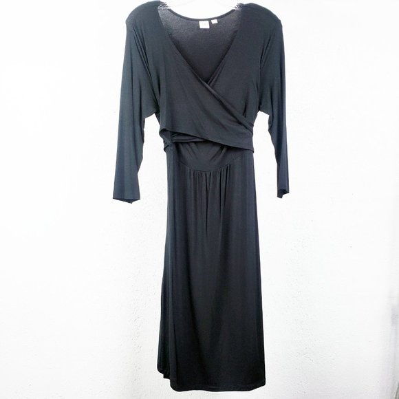 GAP Black Wrap Dress - Picture 10 of 11